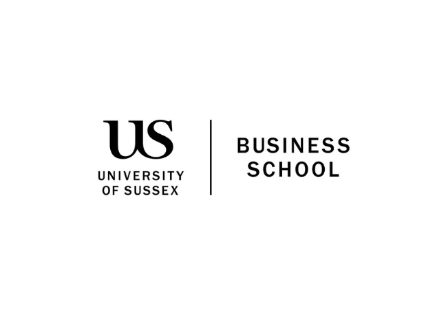 The University of Sussex Business School logo on a white background