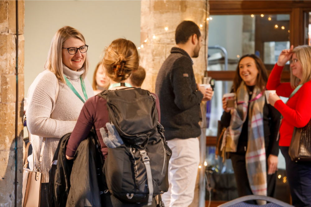 A group of people networking